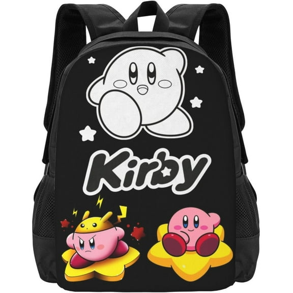 KirBy Backpack Cute Cartoon Kawaii Game Backpack Casual Daypack Travel Backpack Lightweight Laptop Travel Backpack For Adults Work Camping Backpack Set Laptop Backpack,Style-33