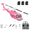 Pink, variant on RC ERA C032 UH-1 Huey 6CH RC Helicopter for Adults, Flybarless Gyro Stabilized with Optical Flow & TOF, One-Key 3D Inverted, Brushless, Remote Control Helicopter Hobby (Pink-3 Battery)