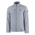 thumbnail image 2 of Men's Cutter & Buck  Gray Notre Dame Fighting Irish Alumni Logo Evoke Eco Softshell Recycled Full-Zip Jacket, 2 of 3