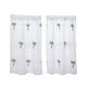 thumbnail image 3 of Cortinas blancas con bolsillo para varilla, cortinas cortas y cómodas. Árbol 74cmx61cm, 3 of 9