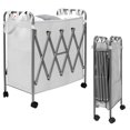 thumbnail image 1 of Chariot Trieur de Lessive Pliable, Panier de Rangement pour Lessive à Roulettes à 3 Sections, 1 of 7