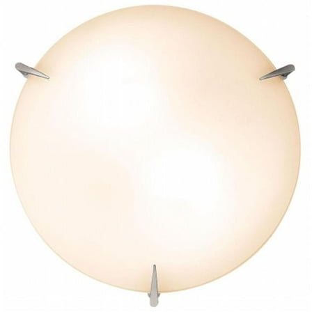 20662-BS-OPL Zenon 3 Light Flush Mount - Brushed Steel
