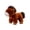 Brown, variant on 9.8in Pony Plush Toy, Soft Stuffed Horse Doll, Small Animal Plushie for Home Decor, Desktop Ornament, Birthday Gift, High Quality Fabric Stuffing