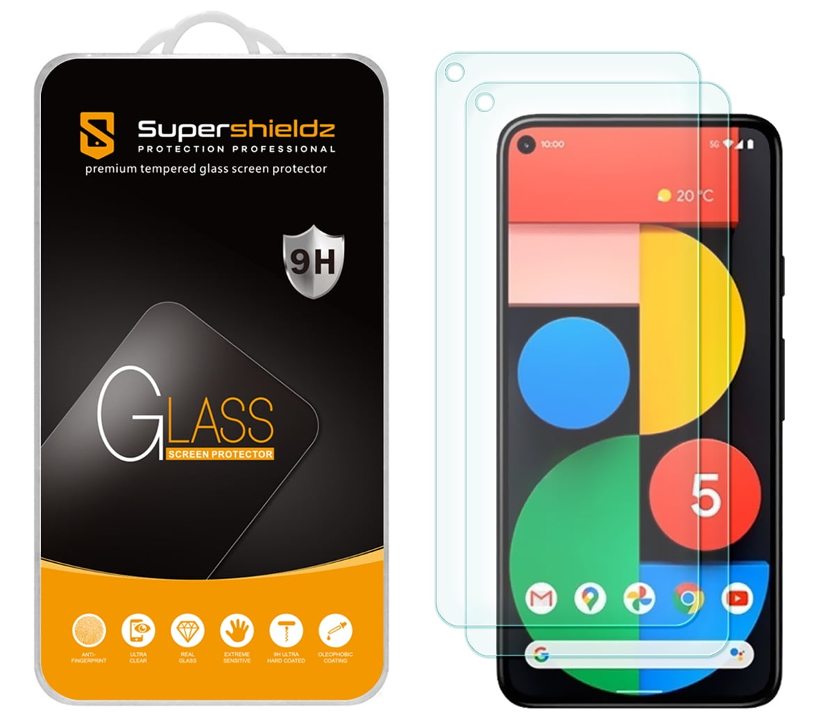 BISEN Tempered Glass Screen Protector Guard SHield For Google Pixel 4A 5G 
