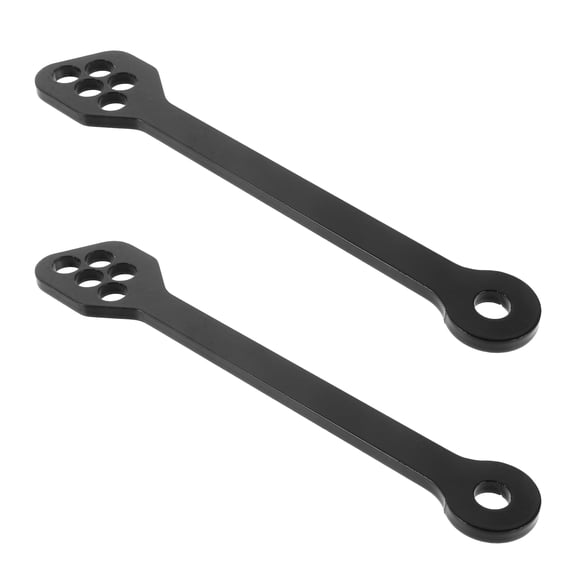 OUNONA Motorcycle Rear Drop Lowering Link 1 Pair Black Metal for Enhanced Safety and Stability