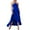 Blue, variant on OSOLU Women Casual Dress Flowy Summer Party Dress With Ruffled Straps Elegant Solid Color Daily Wear Comfortable Fit Cute Sundress Dresses For Women 2025 Elegant Classy