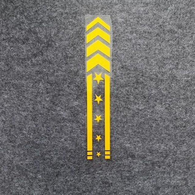 Car Motorcycle Reflective Arrow Decals Rim Stripe Wheel On Fender Tape Stickers