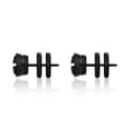 thumbnail image 5 of The Mano Gift Set - Stainless Steel 9mm Single Round Earring with Black IP, 5 of 7