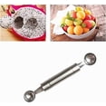 thumbnail image 4 of Double-Sided Fruit Melon Baller Spoon, 2 in 1 Stainless Steel Scoop Cutter 20cm, 4 of 4
