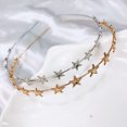 thumbnail image 2 of Accesorios para el cabello europeos y americanos, diadema fina con estrellas pentagonales, diadema para dama dulce, accesorios para el cabello de aleación, 2 of 5