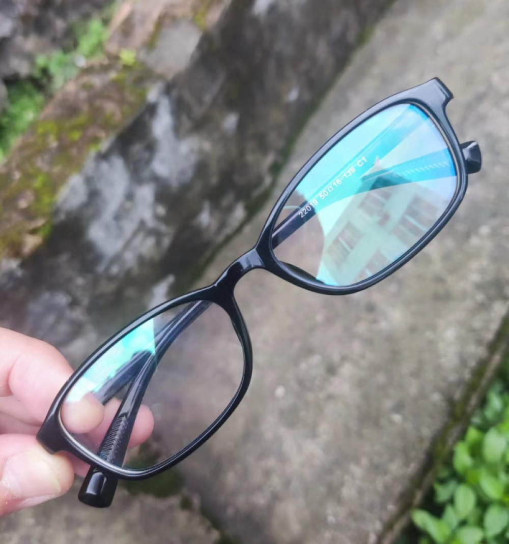 Black High Presbyopic Reading Glasses Elderly Lightweight Plastic Rectangular High Power Readers +14.00 Strength