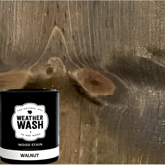 1-Qt. Walnut Interior Weatherwash Water-Based Transparent Aging Wash Wood Stain