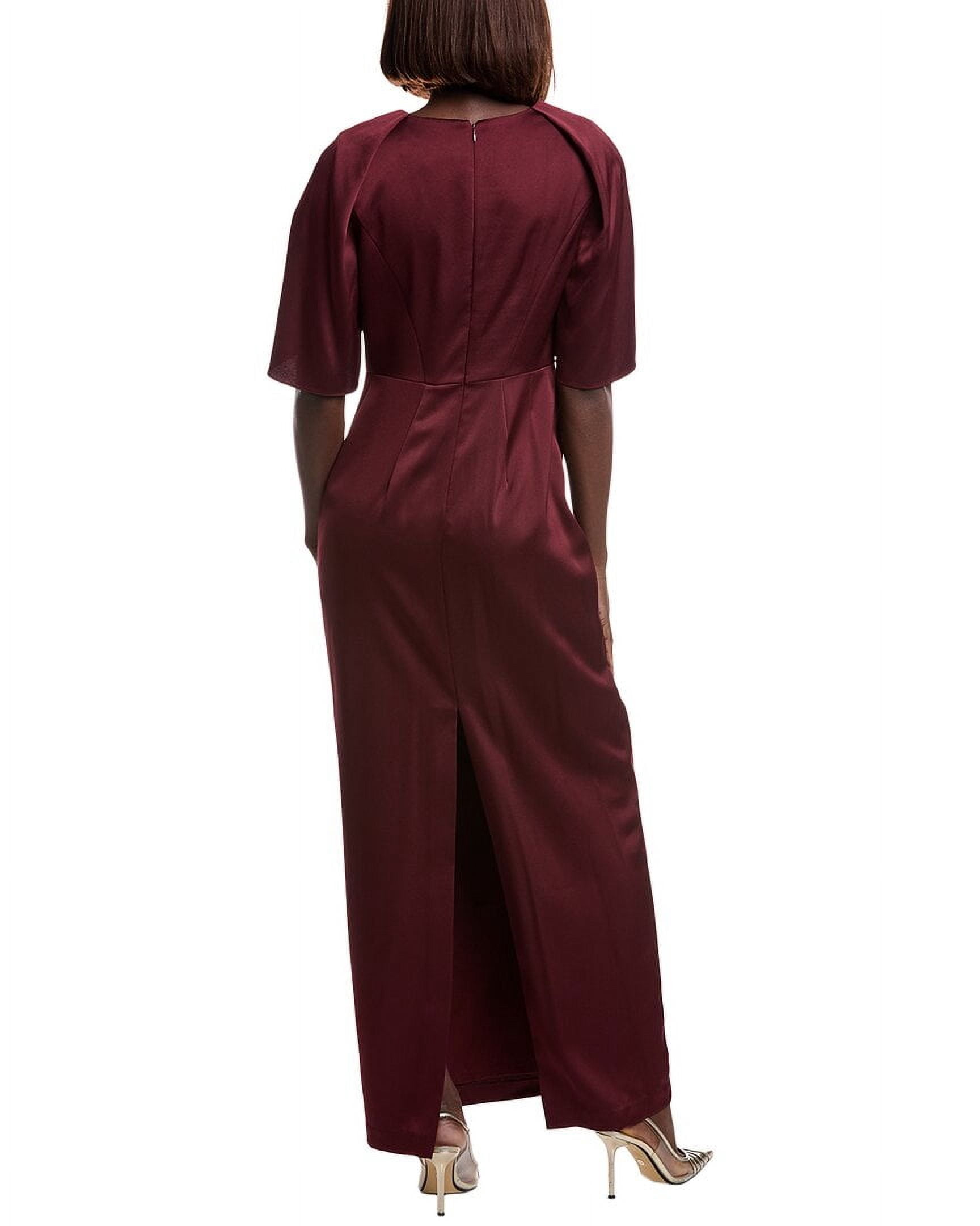 aidan mattox pleated bodycon crepe back satin midi dress Aidan Mattox Pleated Bodycon Crepe Back Satin Midi Dress