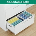 thumbnail image 6 of Fesbos Metal 3 Drawer File Cabinets for Home Office, White, 6 of 7