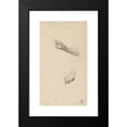 thumbnail image 2 of Narcisse-Virgile Diaz de La Peña 10x14 Black Modern Framed Museum Art Print Titled - Right and Left Hand Sketch, 2 of 5