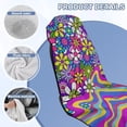 thumbnail image 6 of XYZCANDO Hippie Florals Seat Cover Towel Sweat Towels Car Seats Cover for Gym Workout Running Swimming Beach and Hiking Comfortable Stain Resistant Seat Cushion Protection, 6 of 7