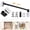 Black, variant on BEAMNOVA Closet Rod for Hanging Clothes, 29"-47" Adjustable No Drilling Multifunctional Tension Rod with Windproof Buckles & Mounting Brackets, 1.25" Diameter, Matte Black