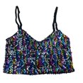 thumbnail image 4 of MuXiKeJi Clothes Girls Carnival Adjustable Strap Sequin Crop Top for Kids and Teens, 4 of 4
