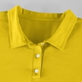 thumbnail image 6 of TBKOMH Mens Long Sleeve Polo Shirts Casual Button Collared T-Shirt Pullover Tee Performance Quick Dry Moisture Wicking Casual Collared Shirts Yellow XXXL, 6 of 9