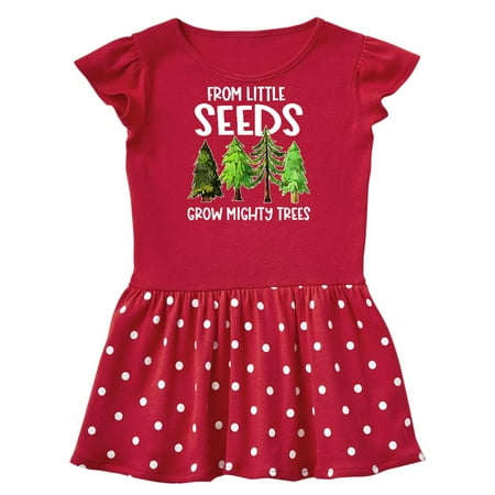 

Inktastic From Little Seeds Grow Mighty Trees Gift Baby Girl Dress