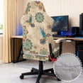 thumbnail image 6 of FUIALDOLG Stretch Armrest Chair Protector Bright Boho Mandala Flower Birds Gaming Chair Cover Non Slip Scratch Proof Computer Chair Slipcover Washable Slipcovers for Home,Office, 6 of 9