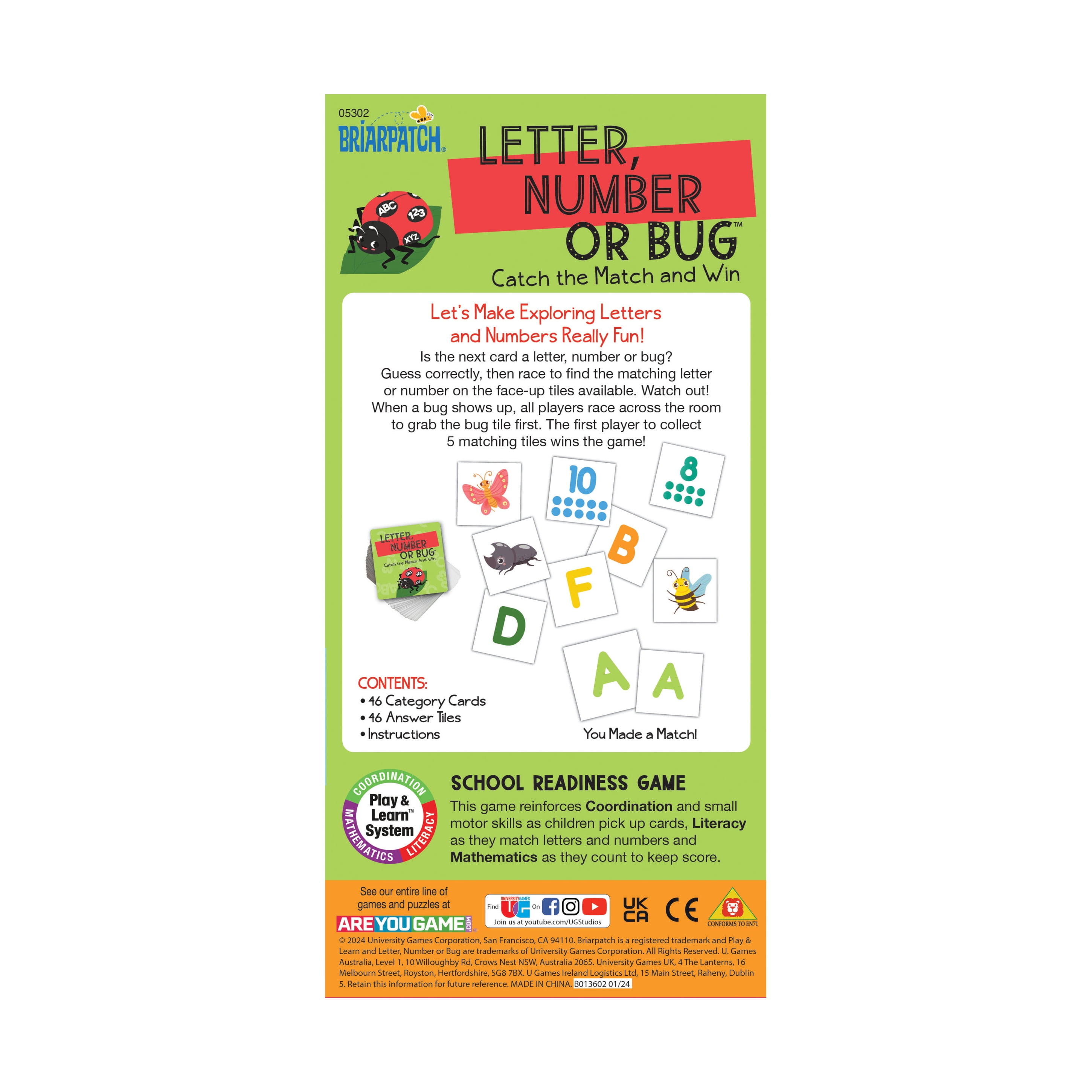 Briarpatch Letter, Number or Bug