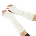 thumbnail image 3 of Gants d'Hiver Sans Doigts à Manches Tricotées pour Femmes, Doux et Chauds, 3 of 4