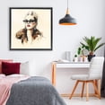 thumbnail image 3 of Stupell Industries Art Deco Glam Leopard Sonata Portrait Black Floating Frame Canvas Art, 25 x 25, by Svetlana Aleynikova, 3 of 8