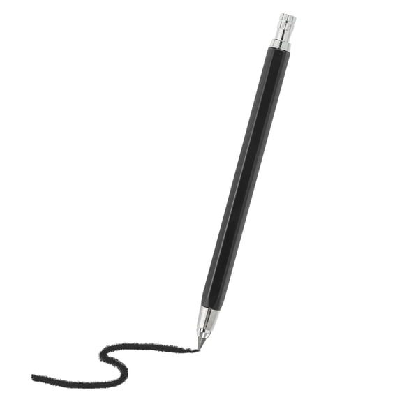 1Pcs Mechanical Pencil 4.0mm, Pencils Mechanical Holder Large Automatic Plastic Holder with Sharpener for Graphite Pencil Drawing Art Sketching Woodworking, Black
