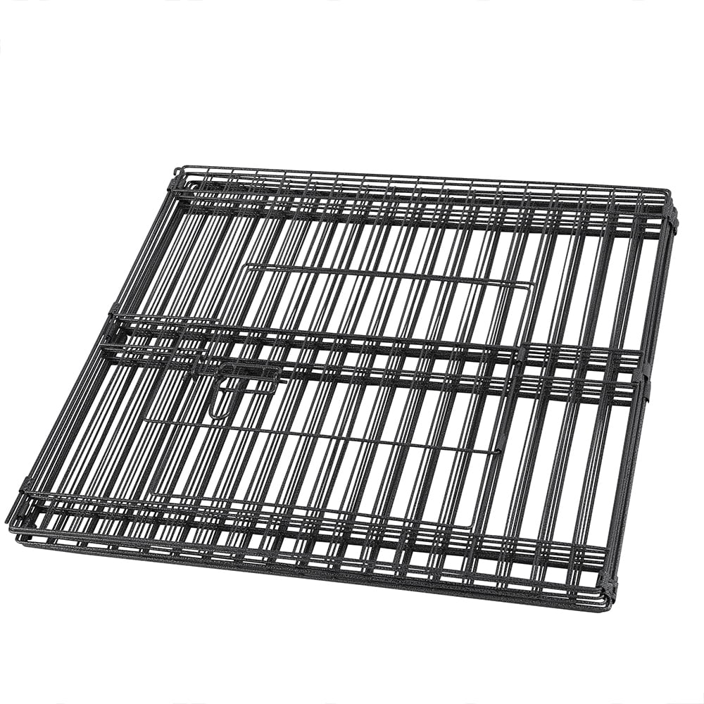 Renwick 8 Panel Foldable Pet Playpen For Puppies, Metal, Indoor & Outdoor, Black