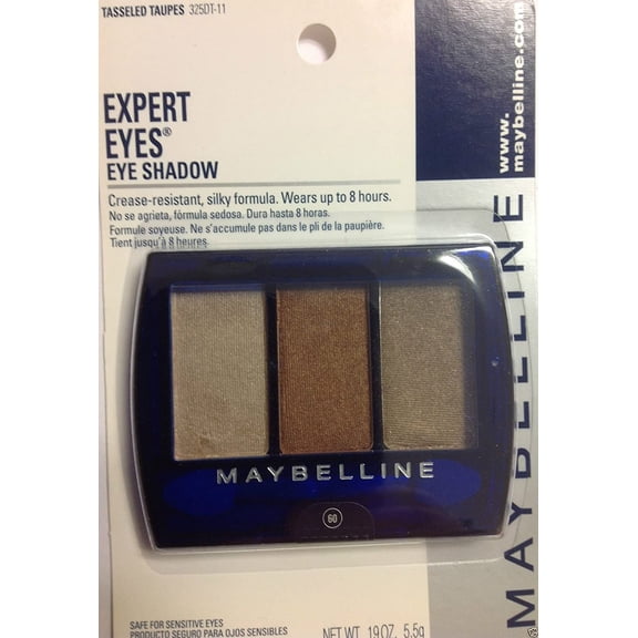 Maybelline Expert Eyes Trio Eye Shadow (Tasseled Taupes) Full Size.