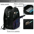 thumbnail image 4 of Honeii Colored Hearts for Travel Laptop Backpack, Business Laptops Backpack with USB Charging Port, College High School Computer Bag for Men Women, 4 of 7