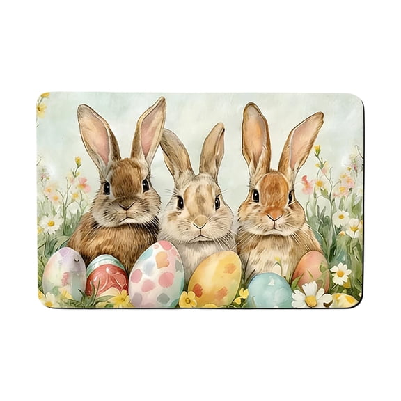 Easter Bunny Eggs Dish Drying Mat For Kitchen Ccounter Absorbent Microfiber Drying Pad Dish Mats For Kitchen Countertops Carpet Easter Decorations