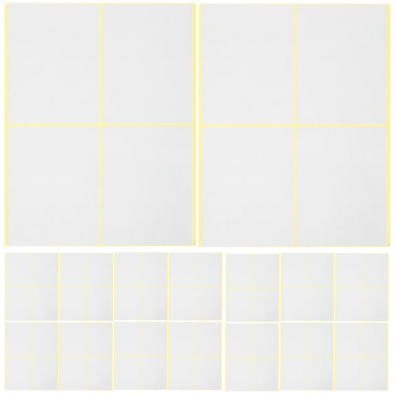 Raindrops Blank Stickers for Writing with Strong Adhesive Ideal for Home Use 120pcs White Self adhesive Labels