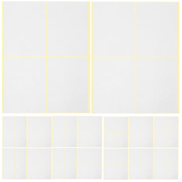 120 Uds. Etiquetas adhesivas en blanco prácticas, botellas de tamaño de viaje, etiquetas multiusos, etiquetas adhesivas, pegatinas para escribir en etiquetas adhesivas