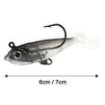 thumbnail image 7 of 6CM/7G 7CM/15G T-tail Fishing Lure with Sharp Hook Realistic 3D Eyes PVC Swimbait Artificial Soft Bait Freshwater Saltwater Fishing Accessories, 7 of 7