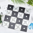 thumbnail image 2 of Square Aluminum Plastic Self-Adhesive Rhinestone Pattern Paper Wall Stickers, 2 of 5