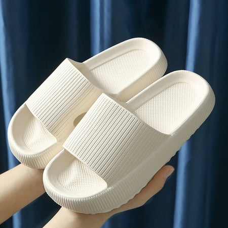 

COOLL 1 Pair Pool Sandals Concave-convex Texture Smooth Surface Concise Design Quick Drying House Pool Slippers for Home