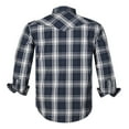 thumbnail image 2 of Coevals Club Men's Western Shirt Cowboy Plaid Country Pearl Snap Button Long Sleeve Two Pockets Work Shirts 41 Moonlit Ocean Plaid Large, 2 of 7