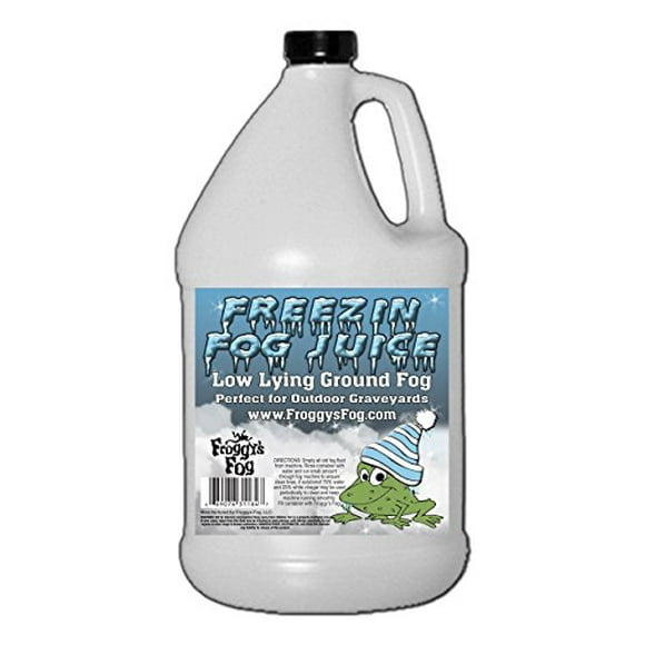 Freezin Fog Outdoor Low Lying Ground Fog Juice Machine Fluid - 1 Gallon - The Haunted House Owner's Choice for Outdoor Graveyard Fog