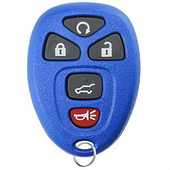 KeylessOption Keyless Entry Remote Control Car Key Fob Replacement for 15913415 -Blue