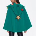thumbnail image 3 of Poncho de árbol de Navidad para adultos, mujeres y hombres, decoración con lazo, capa con capucha, accesorio de fiesta para cosplay, fiesta, juego de rol 2024, 3 of 5