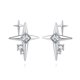 thumbnail image 1 of Pendientes de estrella de plata de ley 925 para mujeres y adolescentes, pendientes con forma de estrella, adecuados para el uso diario, 1 of 5