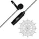thumbnail image 2 of Micrófono COMICA CVM-V02O Micrófono de solapa de solapa omnidireccional Micrófono de condensador Conector XLR Admite alimentación fantasma de 48 V Compatible con videocámaras Grabación de video COMICA Micrófono, 2 of 7