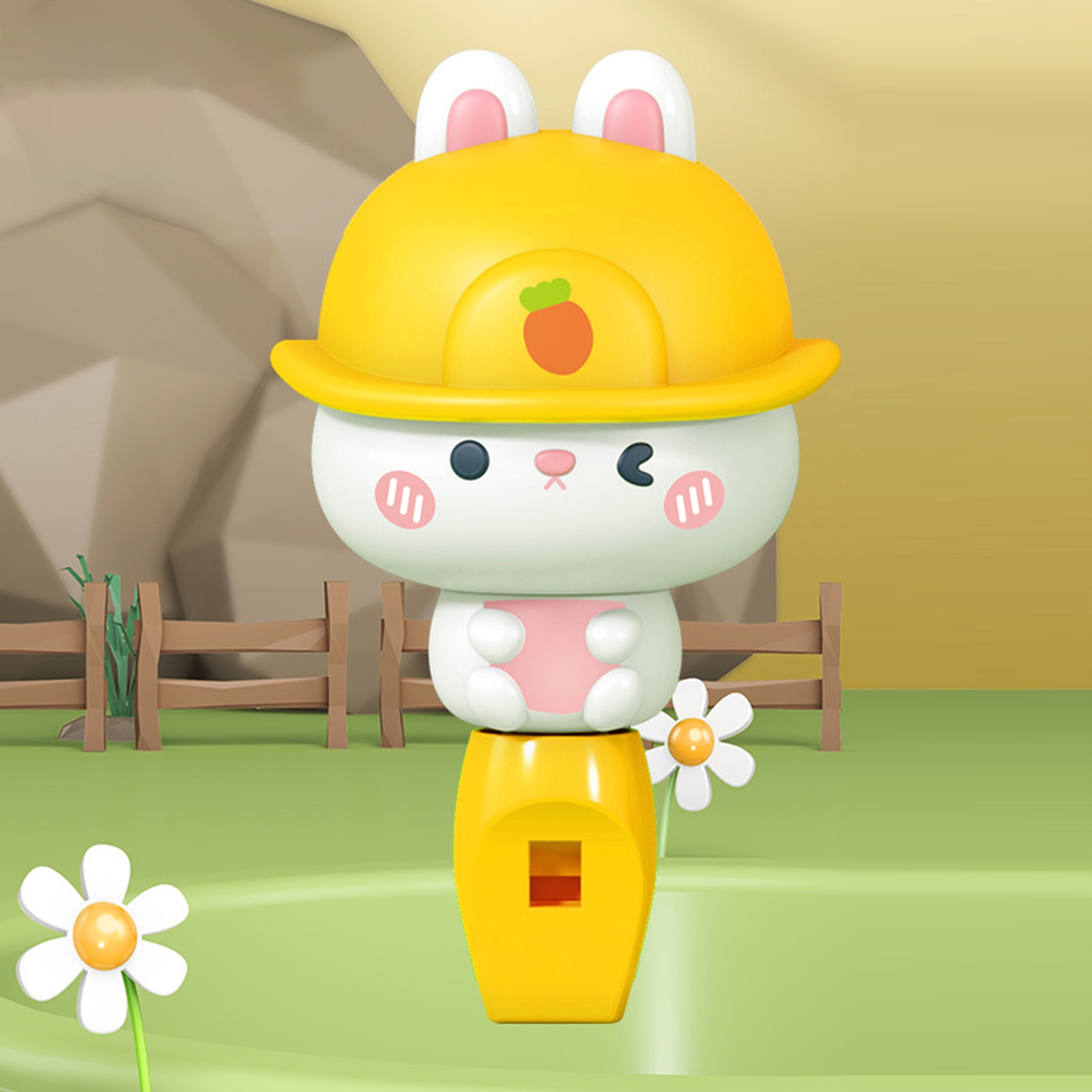 Pnellth Rabbit Whistle Color Cognition Cute Dogs Whistle Toy Holiday Gift Fun for Unisex