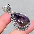 thumbnail image 2 of African Amethyst Pear Shape Gemstone Gift Pendant Vintage Jewelry 2.10" VP 2772, 2 of 2