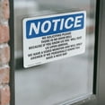 thumbnail image 4 of (2 Pack) No Soliciting Please There Is No Door Bell OSHA Notice Sign, 4 of 7