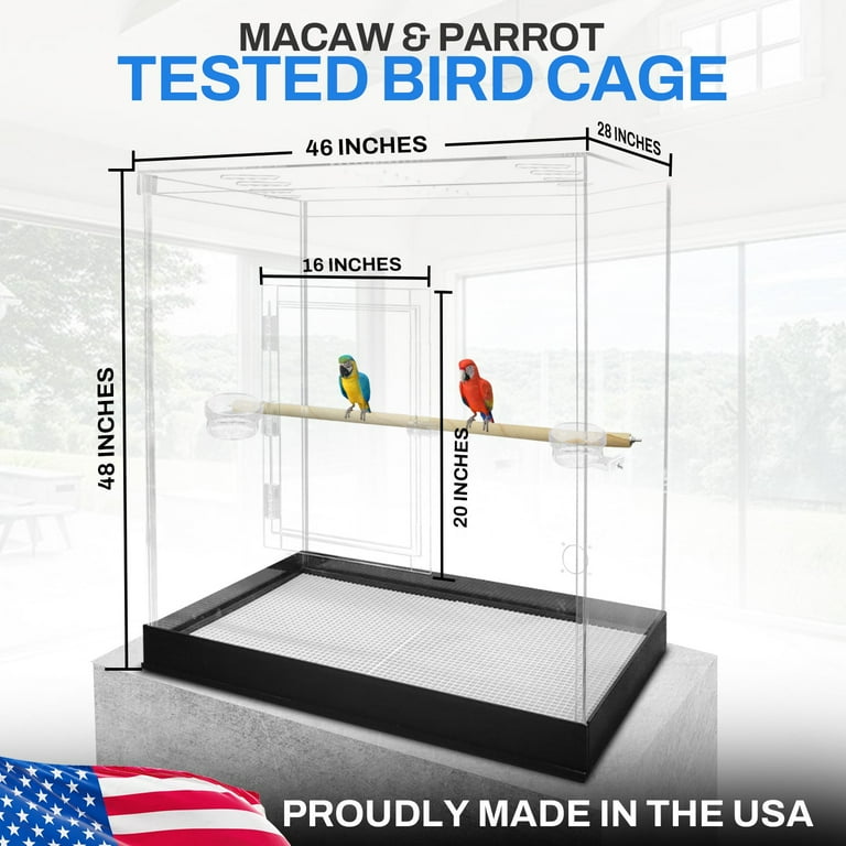 Acrylic bird cages for sale best sale