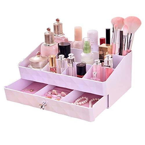 Webi Jewelry Makeup Drawer Organizer Large Capacity Double