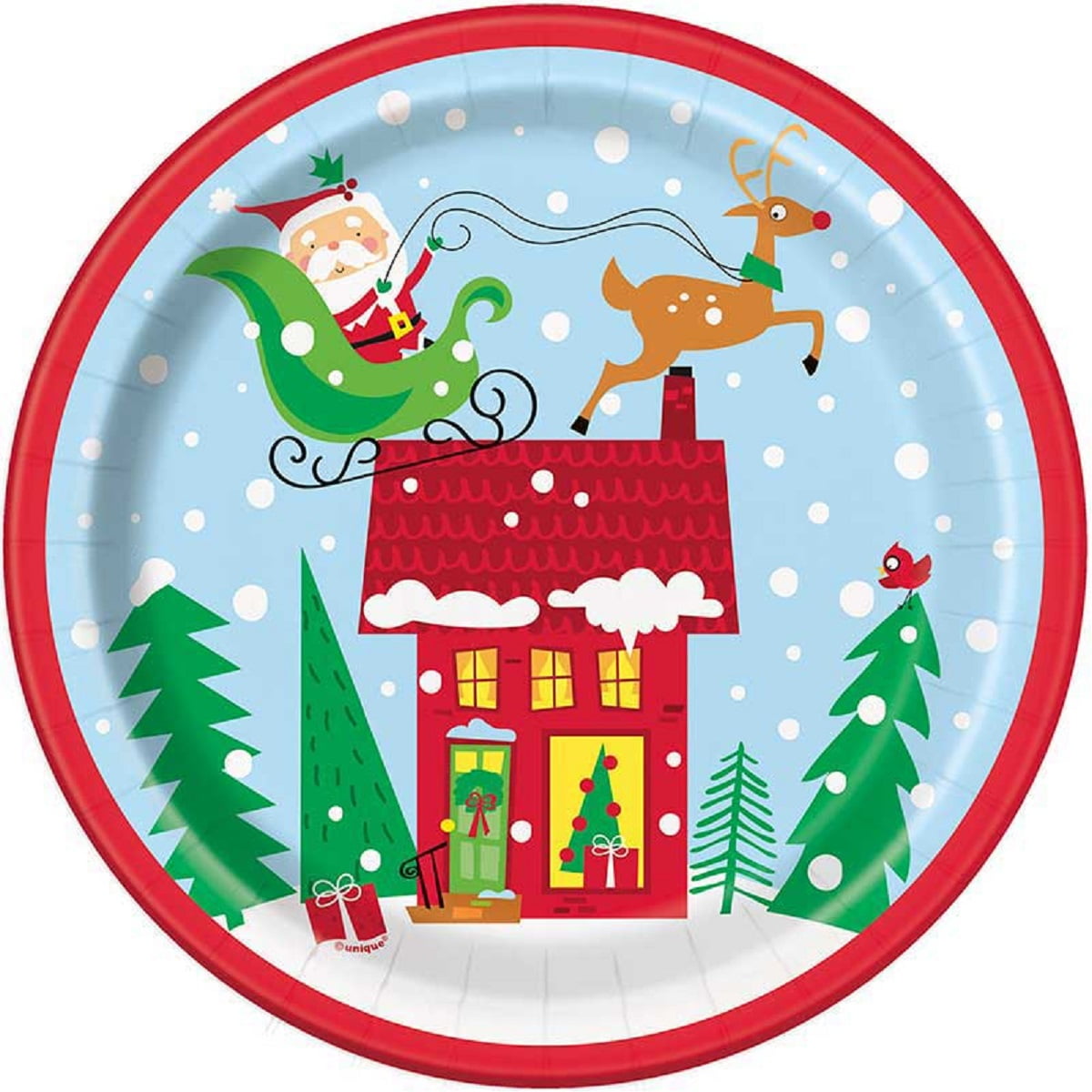 Christmas Bells Details about   Christmas Santa Claus Xmas Paper Plates 26cm Pack Of 10 
